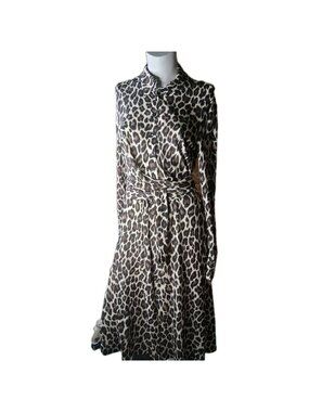 Marc Cain Leopard Print Dress 10